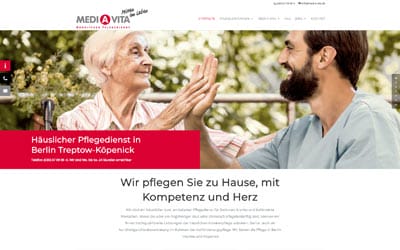 Zahnarzt homepage Design