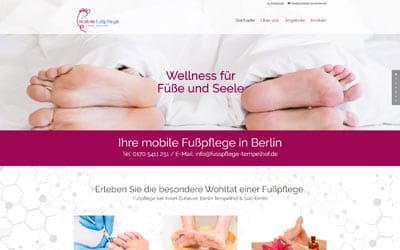 Homepage Fußpflege